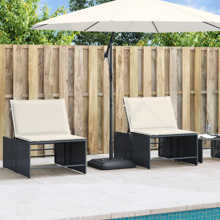 Vidaxl Parasol Basis mit Griffen für Stick Ø38 48 mm 27 kg Quadrat