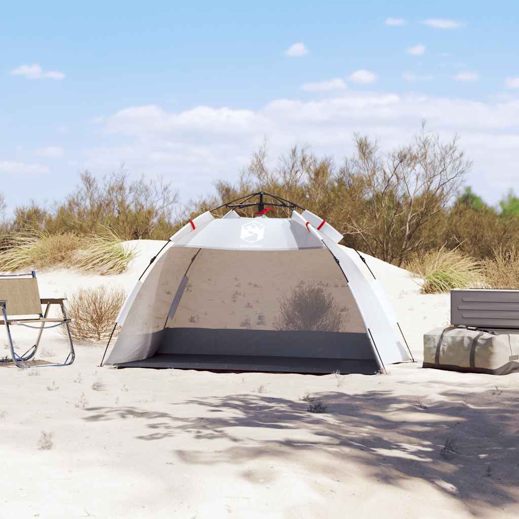 Vidaxl Beach Zelt 2-Personen wasserdichtes schnelles Freisetzungsgrau