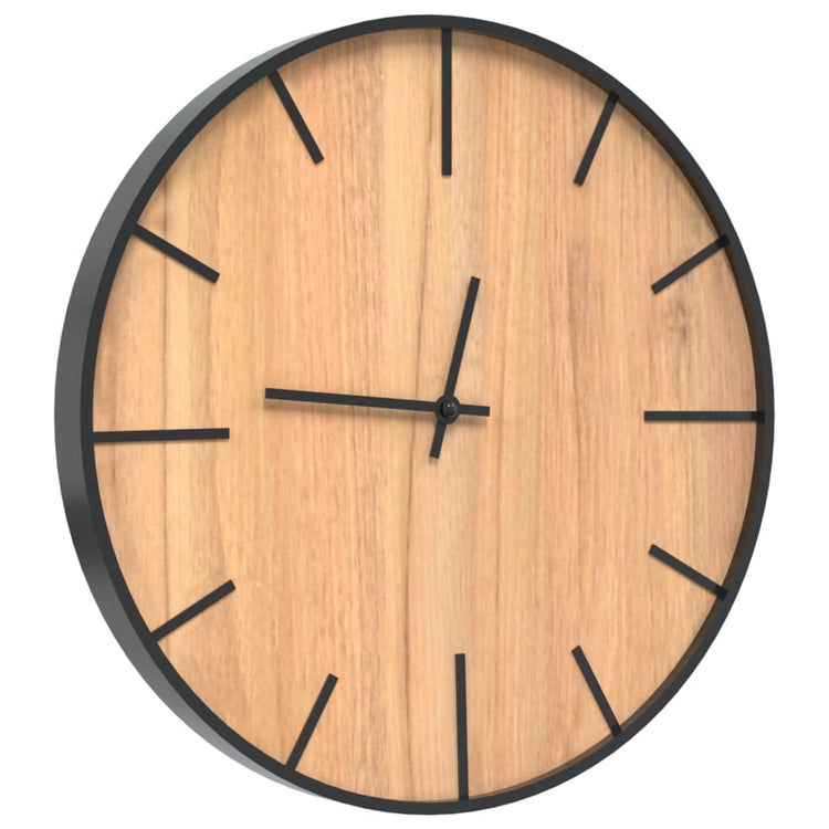 Vidaxl Wanduhr Ø39 cm Eisen und verarbeitetes Holzbraun