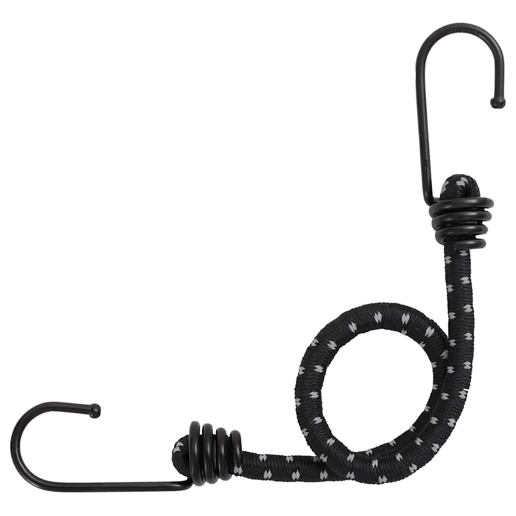Vidaxl Spanelastics mit reflektierenden Streifen und Haken 50 Stück 38 cm