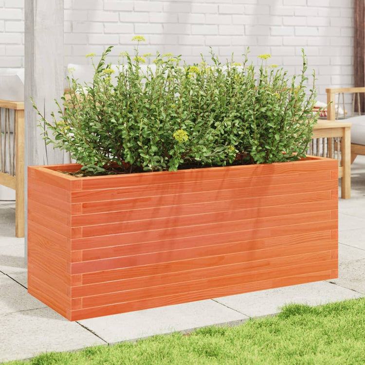 VIDAXL -Planungsbox 110x40x45.5 cm Festkiefer Wäsche Braun