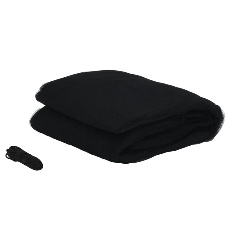 Vidaxl Moskitonetz für Regenschirm 220 mesh φ300x230 cm Schwarz