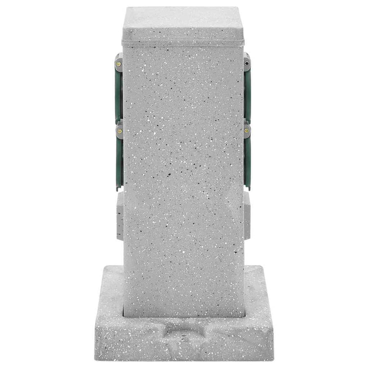 Vidaxl Gartenstopp Kontakt Erdnadel 4-Wege-Stein-Look 16x16x29.5 cm grau