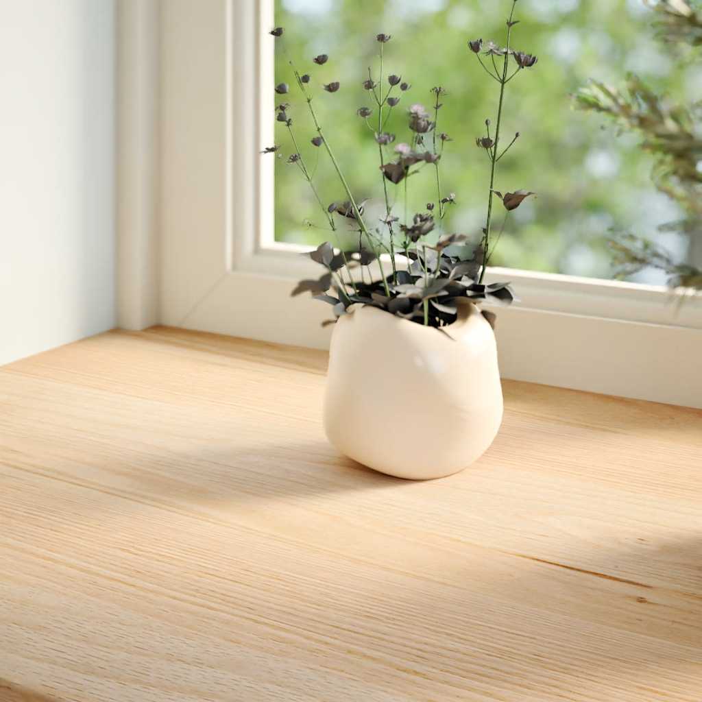 Vidaxx Fensterbänke 2 Stück unbehandelt 110x20x2 cm massive Eiche