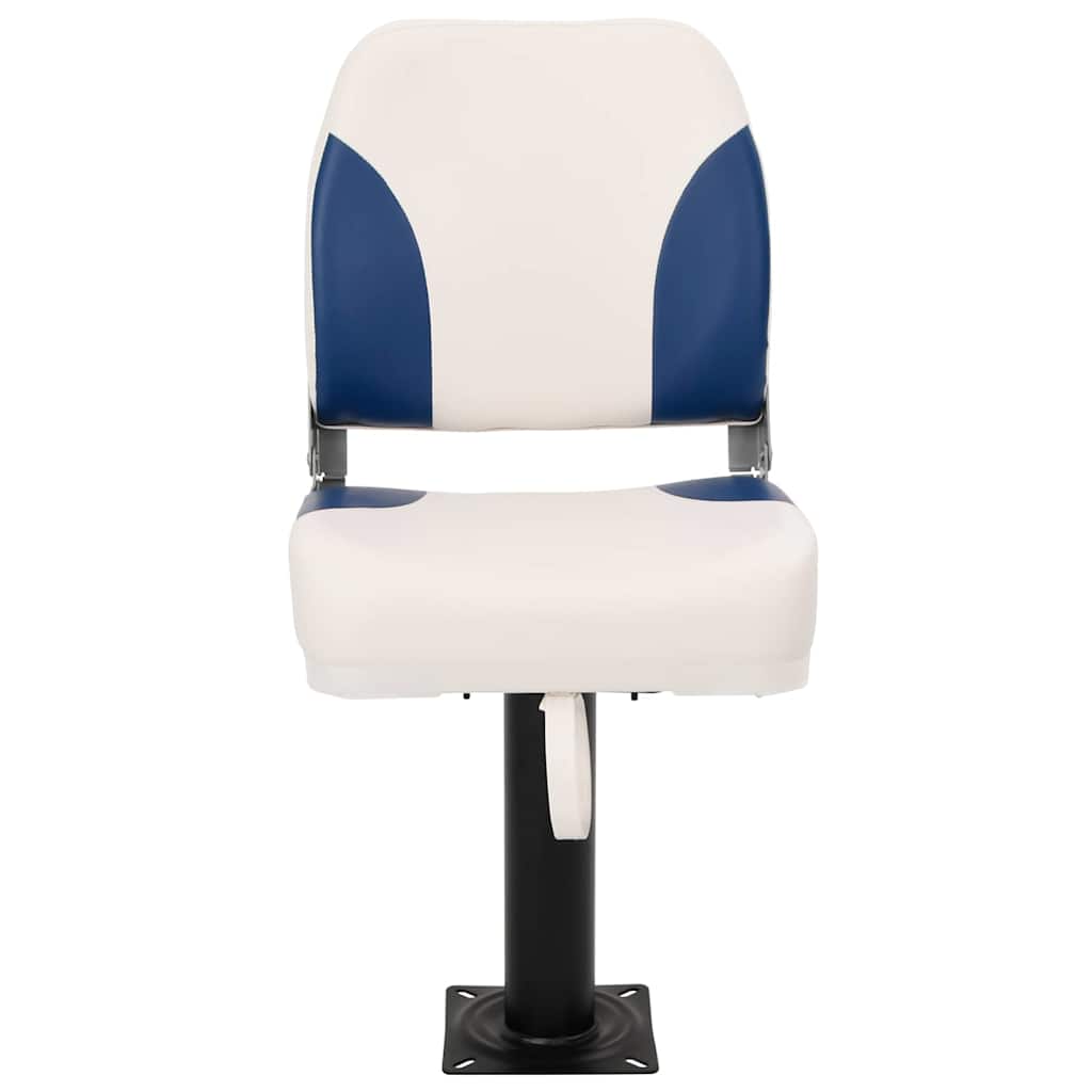 Vidaxx Bootsstuhl 2er Set klappbar 41x36x48 cm blau und weiß
