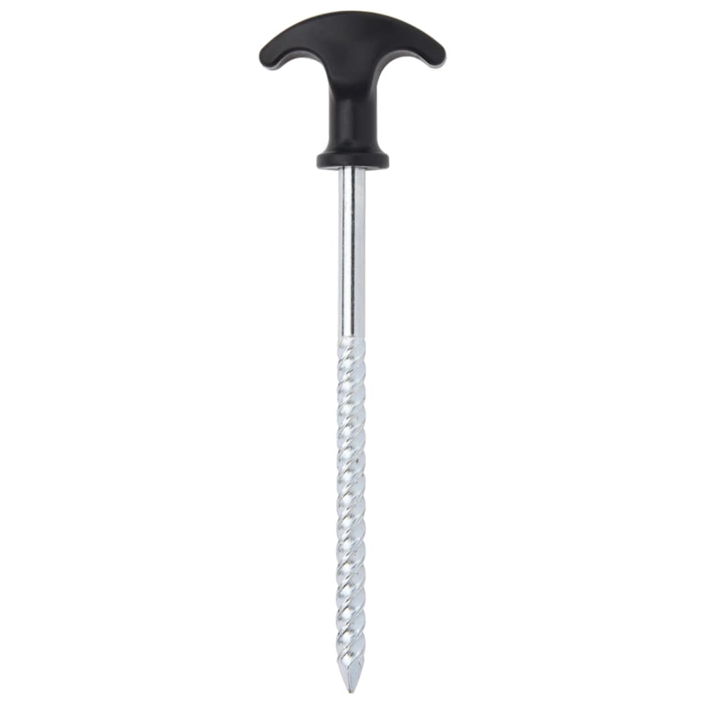 Vidaxl -Zeltstifte 12 St Ø7 mm 17 cm verzinkter Stahl