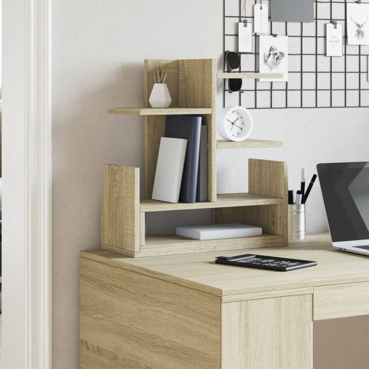 Vidaxl Bureau Organizer 49x20x52.5 cm verarbeitetes Holz Sonoma Oak Colored