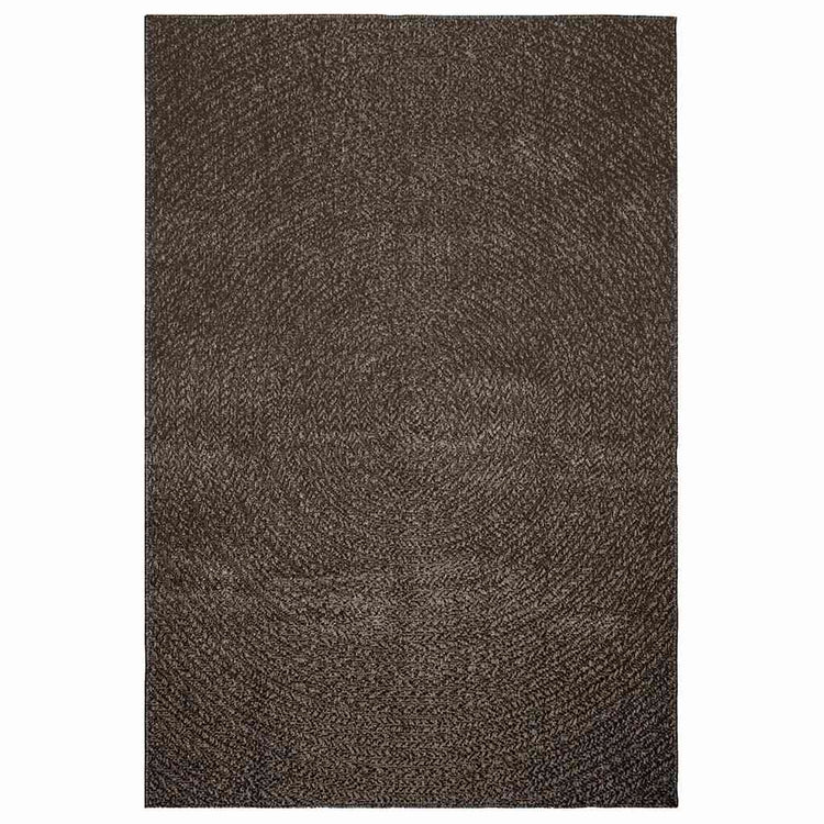 Vidaxl Teppich Zizur innen und außerhalb von 140 x 200 cm Jute Look -Anthrazit