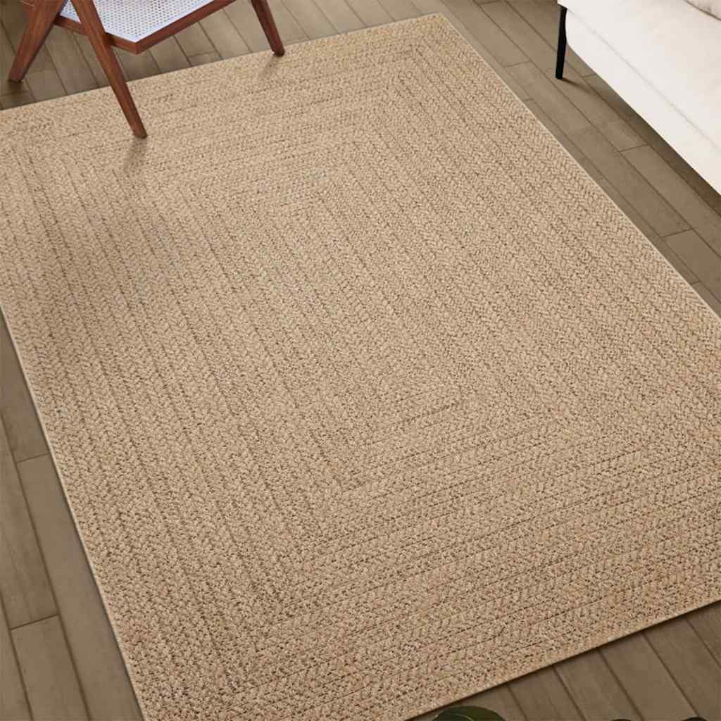 Vidaxl Teppich Zizur Beige innerhalb und außerhalb 200x290 cm Jute Look