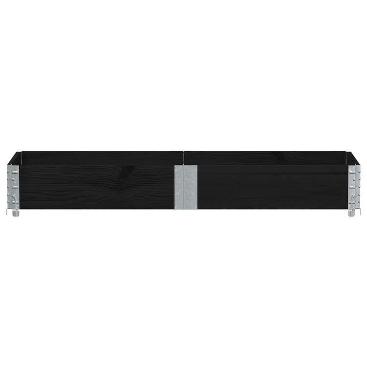 VIDAXL -Planungsbox 150x50 cm Festkiefer schwarz