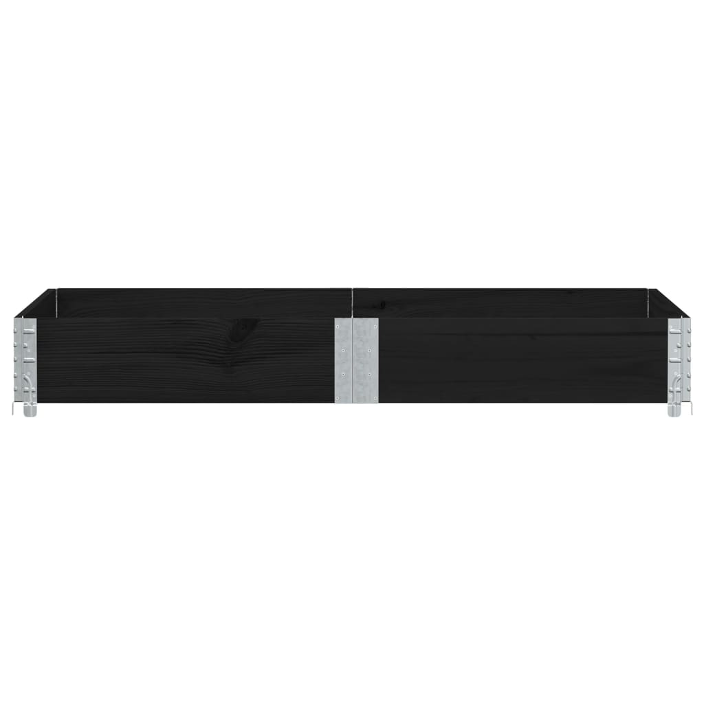 VIDAXL -Planungsbox 150x100 cm Festkiefer schwarz