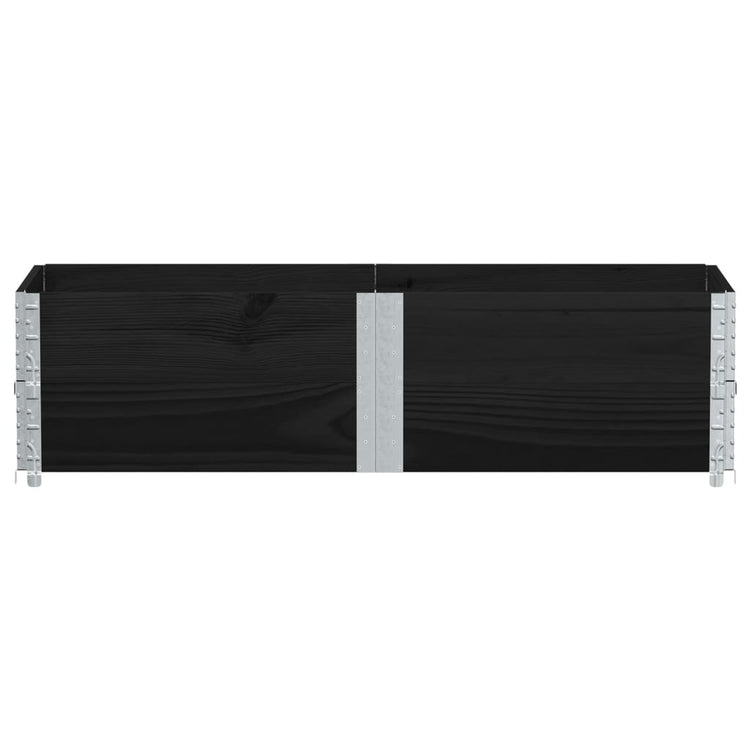 VIDAXL Palletopzetranden 2 ST 150x50 cm feste Kiefernkiefernschwarz
