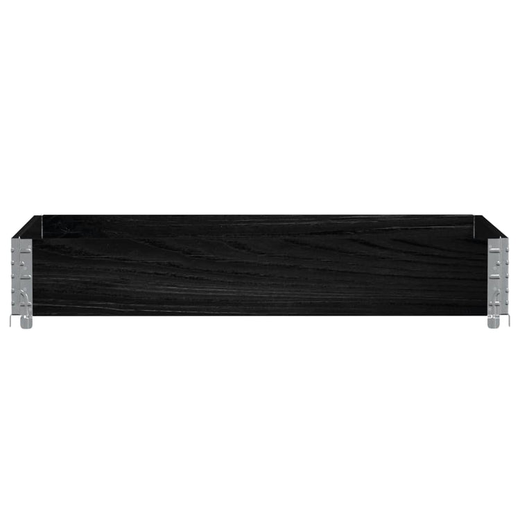VIDAXL -Planungsbox 120x80 cm Festkiefer schwarz