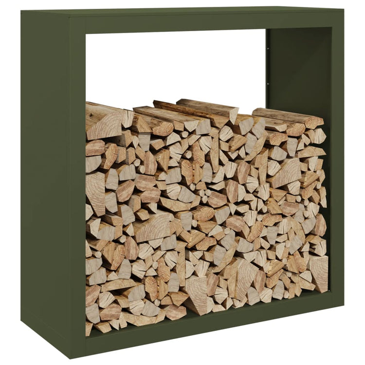 Vidaxl -Kamin 100x40x100 cm Stahlgrün