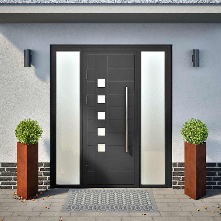 VIDAXL PLANTERS 2 ST TRIangular 30x26x75 cm Wetterstahl