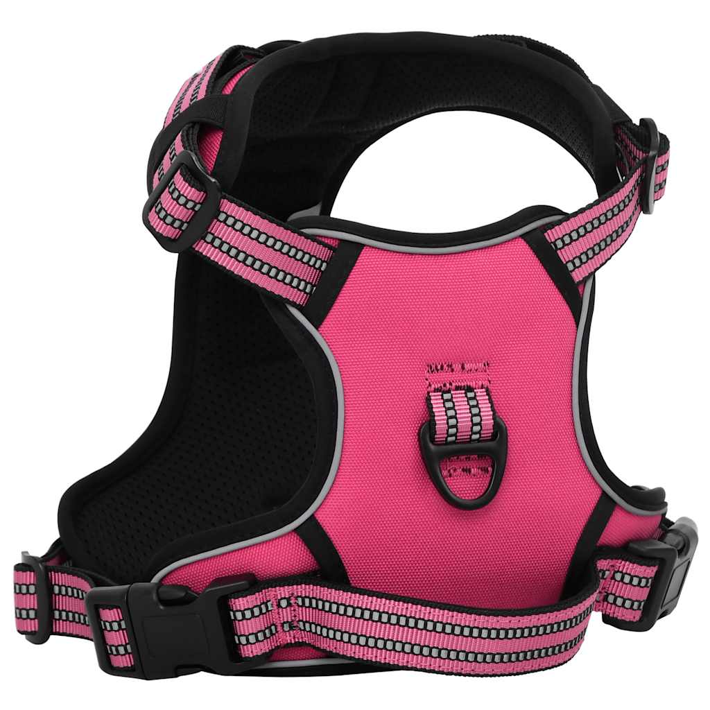 Vidaxl Hundekabelbaum mit reflektierenden Streifen verstellbar l rosa
