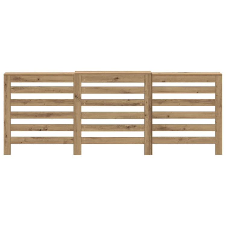 VIDAXL -Radiatorkonstruktion 205x21.5x83.5 cm verarbeitete Holzhandwerker -Eiche