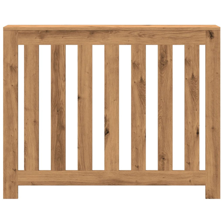 Vidaxx-Heizkörpergehäuse 104 x 20 x 82 cm, handgefertigtes Holz, handwerkliche Eichenfarbe