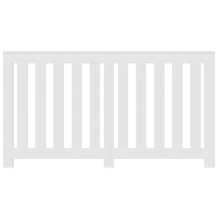 VIDAXL -Radiatorkonstruktion 149x20x82 cm verarbeitetes Holz weiß