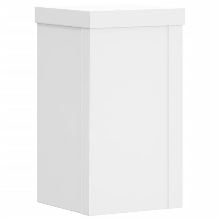 VIDAXL -Anlagenstandards 2 PCs 10x10x18 cm verarbeitetes Holz weiß
