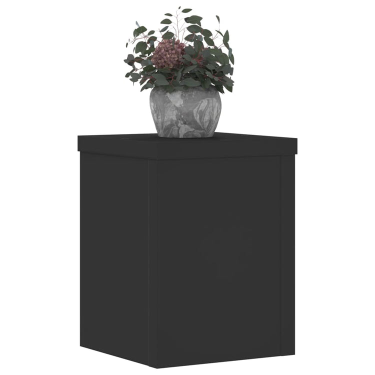 VIDAXL -Pflanzenstandards 2 ST 15x15x20 cm verarbeitetes Holz schwarz