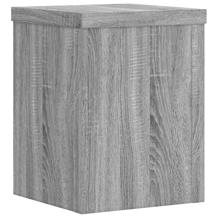 VIDAXL -Anlagenstandards 2 PCs 15x15x20 cm verarbeitetes Holzgrau Sonoma