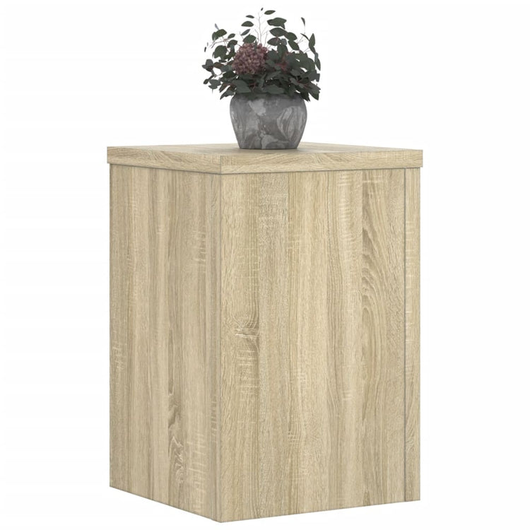 VIDAXL -Pflanzenstandards 2 ST 20x20x30 cm verarbeitetes Holz Sonoma Eiche