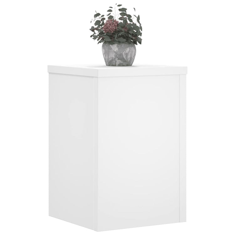 VIDAXL -Pflanzenstandards 2 ST 25x25x35 cm verarbeitetes Holz weiß