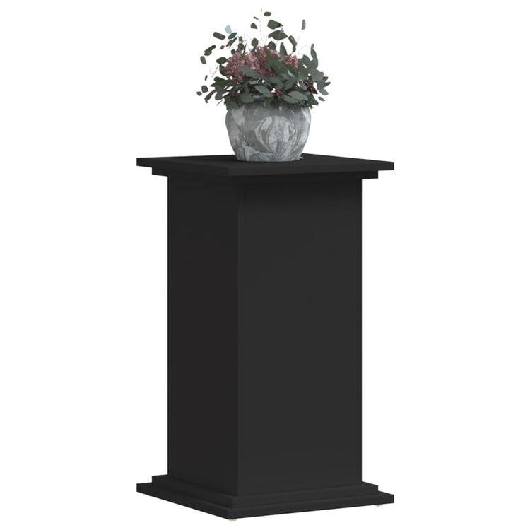 VIDAXL -Pflanzenstandard 33x33x60 cm verarbeitetes Holzschwarzschwarz