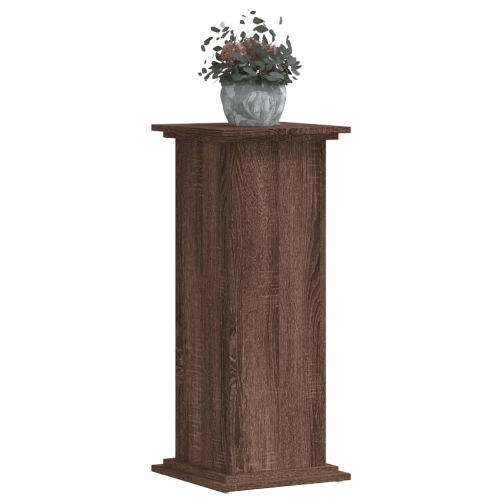 VIDAXL -Pflanzenstandard 33x33x80 cm verarbeiteter Holzbraun -Eichen -Eichen