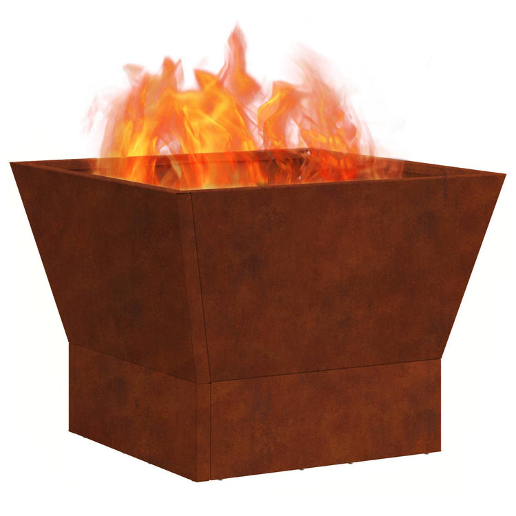 Vidaxl Feuerkorb braun 40 x 40 x 35 cm Cortenstahl