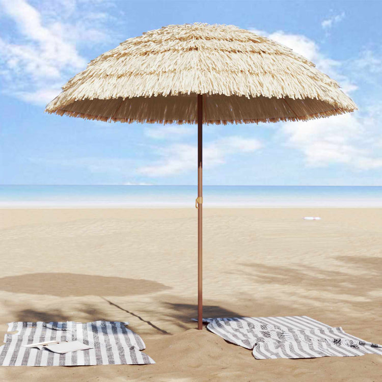 Vidaxx Strandschirm Natur 255 x 255 x 255 cm Polyester und Stahl