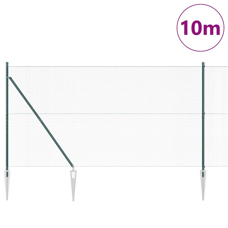 Vidaxl Zaunpfahl grün 10 x 1,4 m (19 x 19 mm Maschenweite)