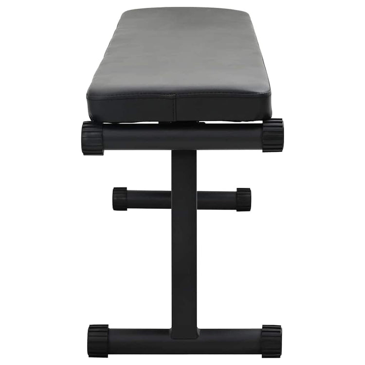 VidaXL Hantelbank schwarz 108 x 27 x 41 cm pulverbeschichteter Stahl