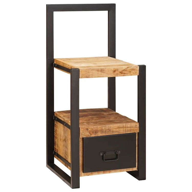 Vidaxx Kleiderständer mit Schublade braun 40 x 40 x 90 cm massives Mangoholz