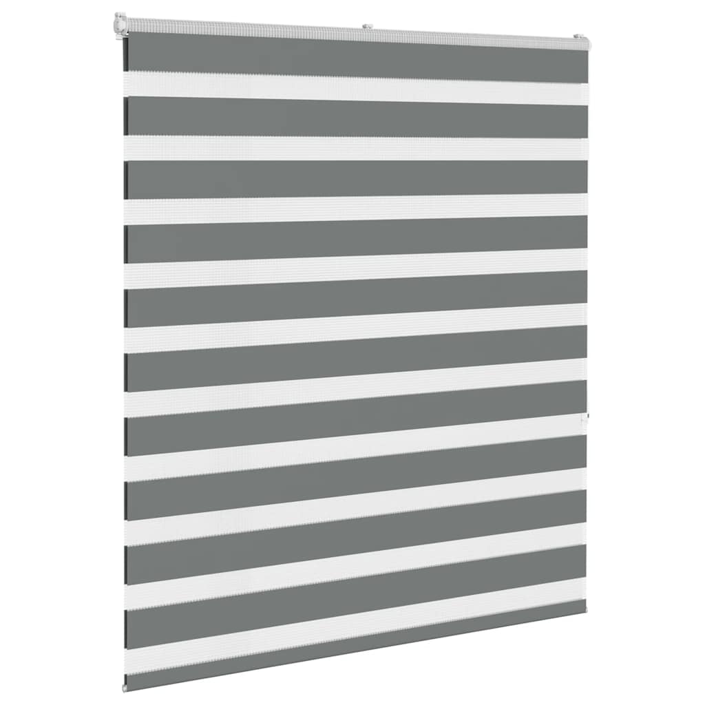 Vidaxx Zebra-Rollo 130x150 cm Stoffbreite 125,9 cm Dunkelgrau