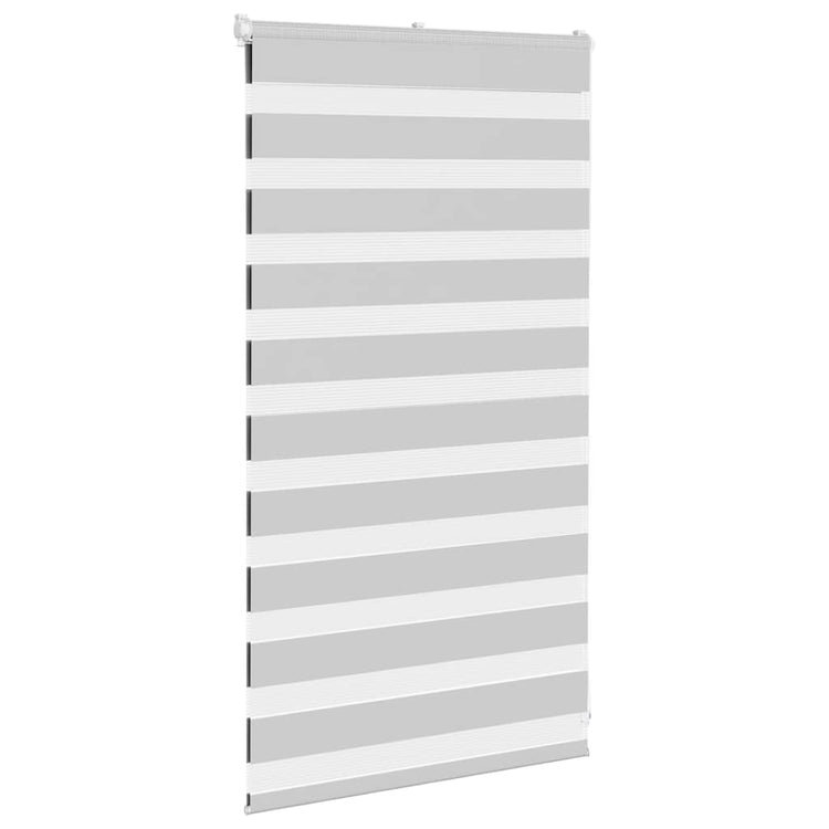 Vidaxl Zebra Roller Blind 70x100 cm Staubbreite 65,9 cm hellgrau
