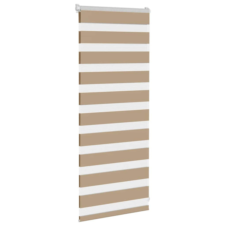 Vidaxl Zebra Blind 55x100 cm Staubbreite 50,9 cm Polyester Sandbraun
