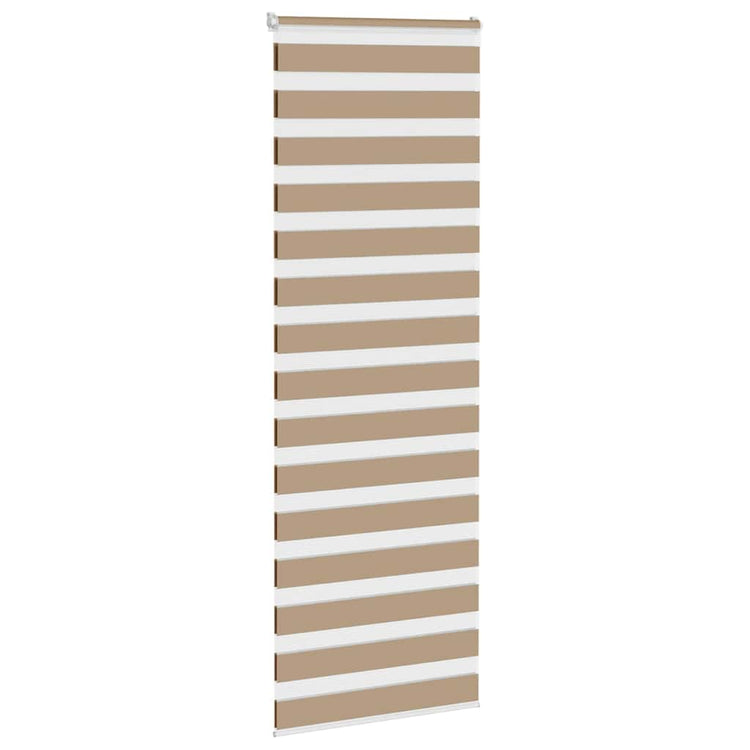 VidaXL Zebrarollo 75x200 cm Stoffbreite 70,9 cm Polyester Sandbraun