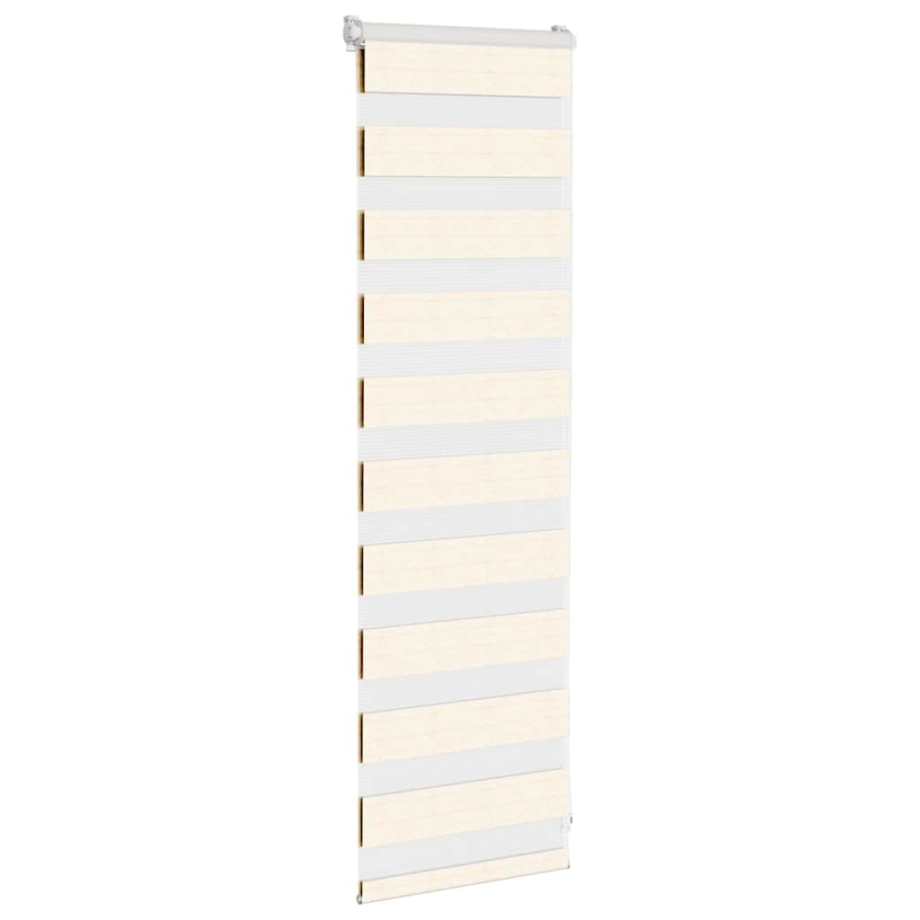 Vidaxl Zebra Roller Blind 45x100 cm Staubbreite 40,9 cm MarbleBige