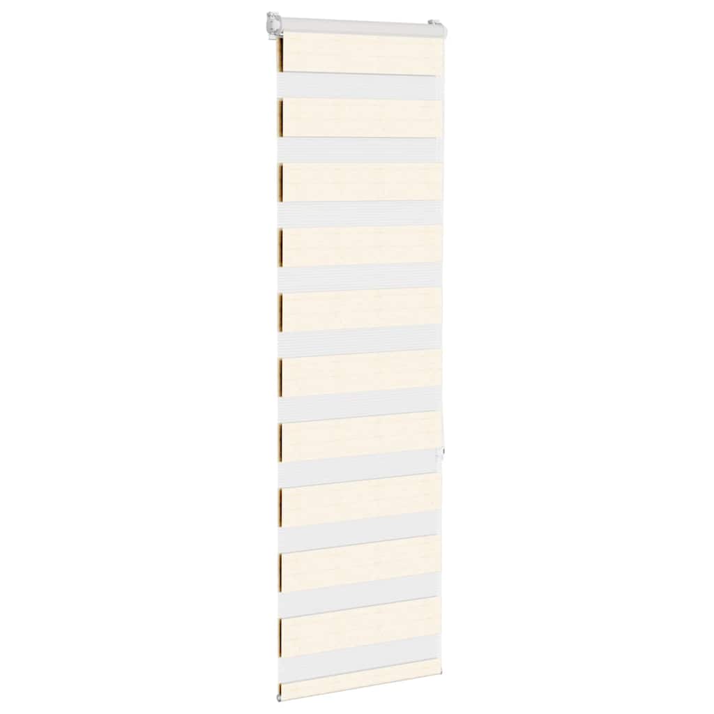 Vidaxl Zebra Blind 50x150 cm Staubbreite 55,9 cm Polyester Marmerbeige