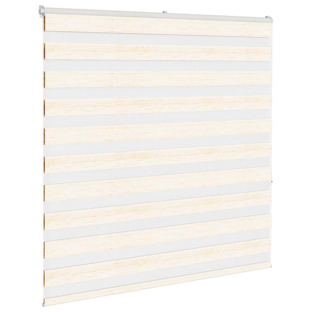 Vidaxl Zebra Roller Blind 150x150 cm Staubbreite 145,9 cm Marmerbeige