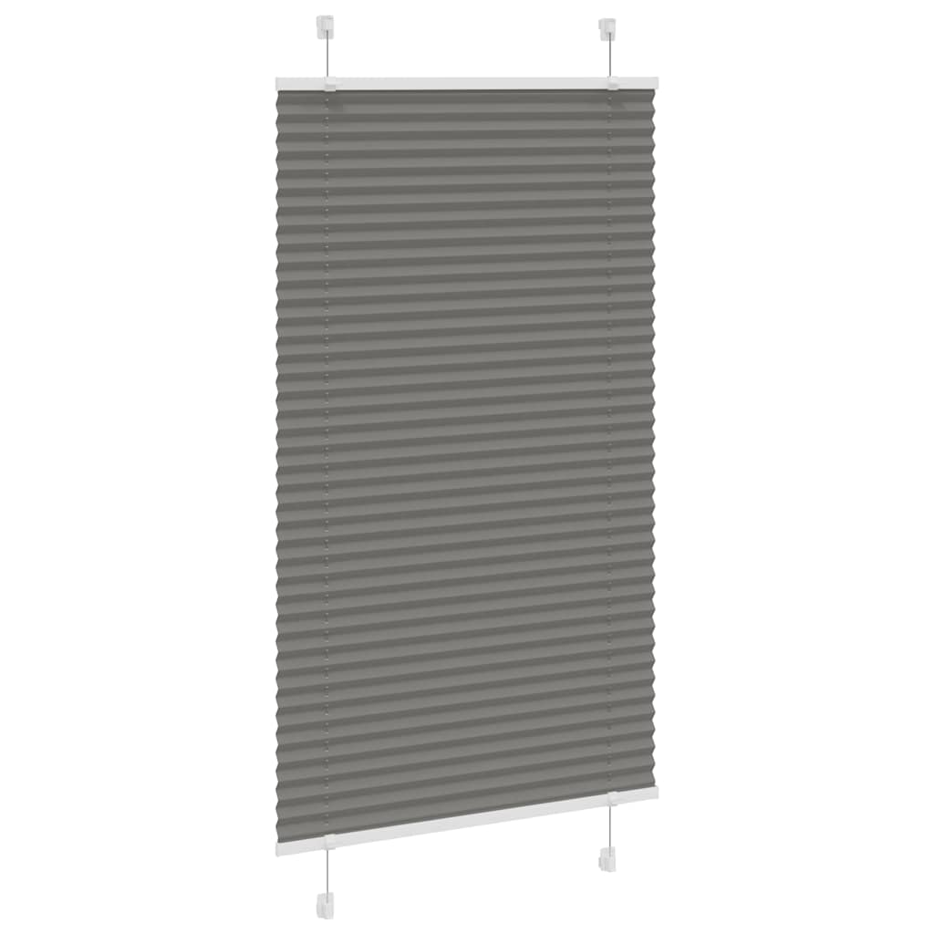 Vidaxl Faltenrollenblind 70x150 cm Staubbreite 69,4 cm Anthrazit