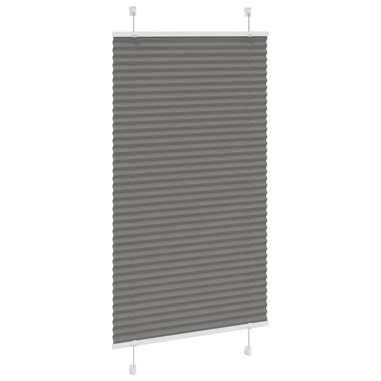 Vidaxl Faltenrollenblind 80x150 cm Staubbreite 79,4 cm Anthrazit