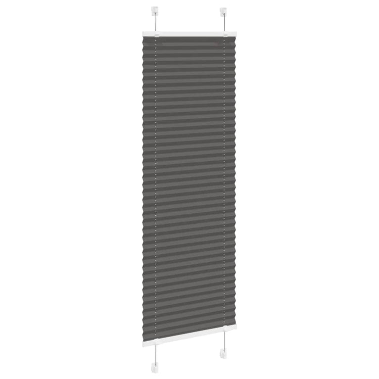 Vidaxx Plissee-Rollo 45x100 cm Stoffbreite 44,4 cm Polyester Schwarz