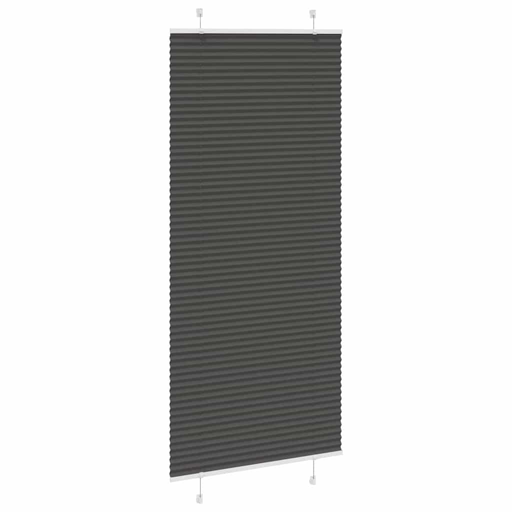 Vidaxx Plissee-Rollo 85x200 cm Stoffbreite 84,4 cm Polyester schwarz