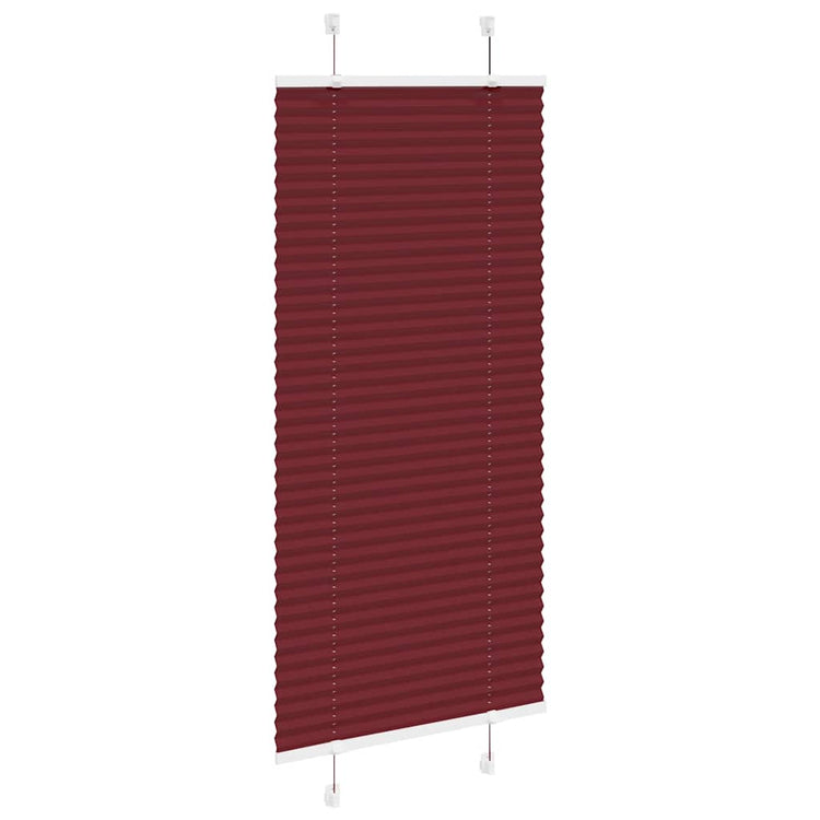 Vidaxx Plissee-Rollo 55x100 cm, Stoffbreite 54,4 cm, bordeauxrot