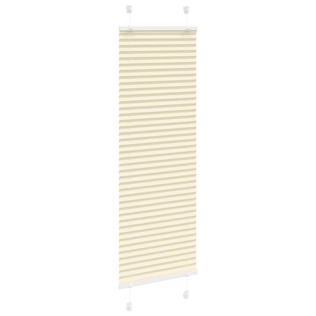 Vidaxx Plissee-Rollo 45x150 cm Stoffbreite 44,4 cm Polyester Creme