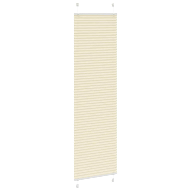 Vidaxx Plissee-Rollo 55x200 cm Stoffbreite 54,4 cm Polyester Creme