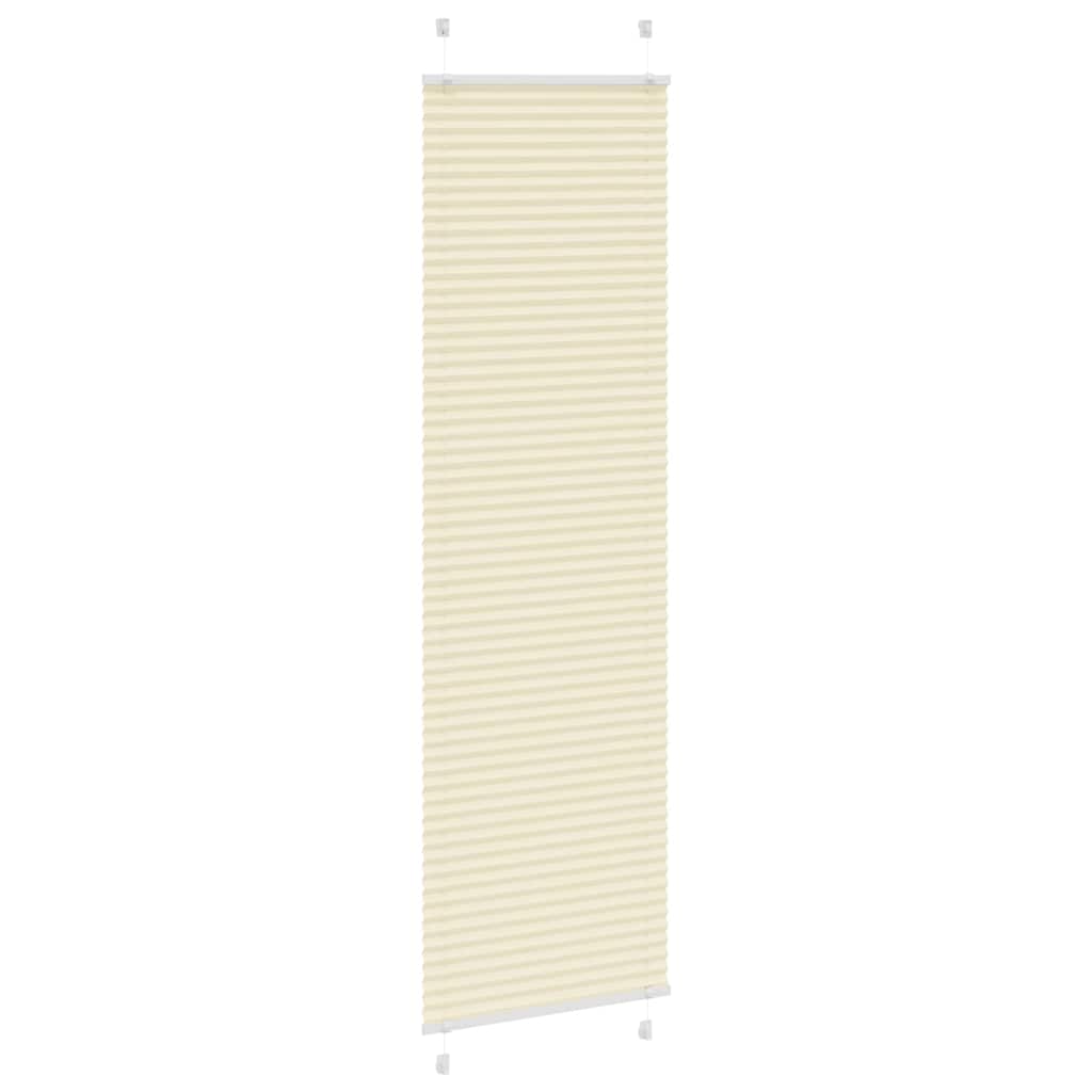 Vidaxx Plissee-Rollo 65x200 cm Stoffbreite 64,4 cm Polyester Creme